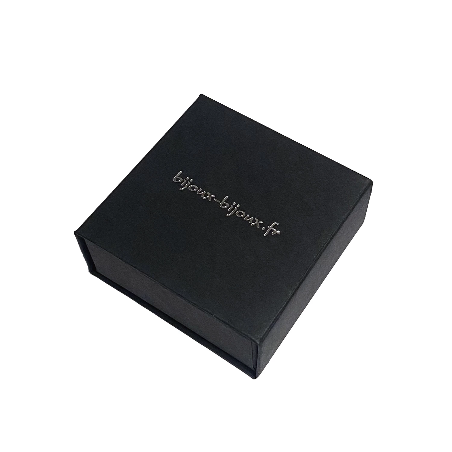 Boucles Dâoreilles Argent Petit Chat Noir â Image 2