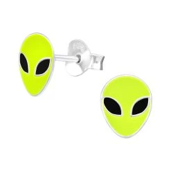 Boucles D’oreilles Extraterrestre En Argent