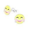 Boucles D’oreilles Emoji Larmes De Joie En Argent