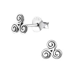 Boucles D’oreilles Triskel Argent