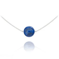 Collier Lapis Lazuli En Argent