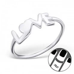 Bague De Phalange Love En Argent
