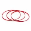 Lot De 3 Bracelets Rigides Gravés Rouge Carry