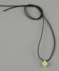 Collier Argent Petit Cœur – Alban Jaune