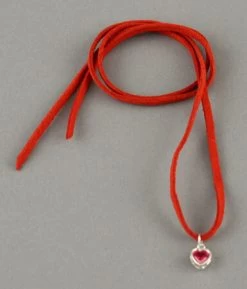 Collier Argent Petit Cœur – Alban Rose Foncé