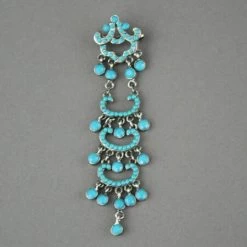 Broche Perles Turquoise Alexiane