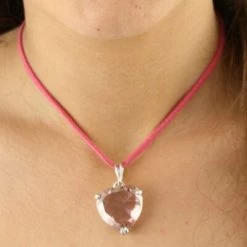 Collier Coeur En Verre Alice Rose