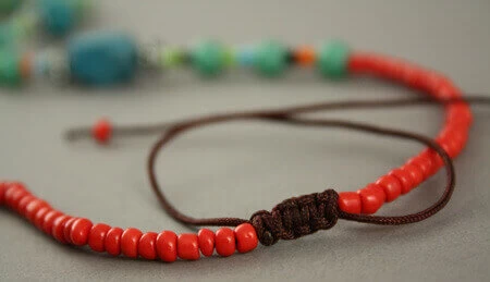 Collier Ethnique Pierres Et Métal Argenté Amalia – Image 8