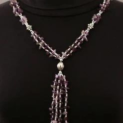 Collier En Pierres Naturelles Violines Annabel