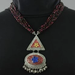 Collier Ethnique Pendentif Triangle Arantxa