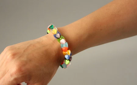 Bracelet Cœurs Multicolores Aubane – Image 3