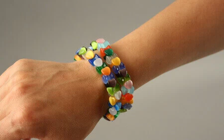 Bracelet Cœurs Multicolores Aubane – Image 4