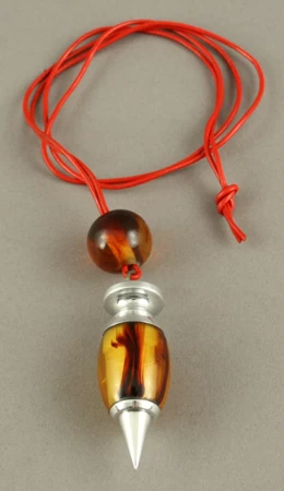 Collier Métal Et Résine Ambre Audélia Ambre – Image 3