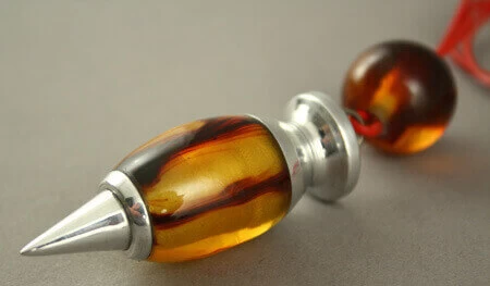 Collier Métal Et Résine Ambre Audélia Ambre – Image 4