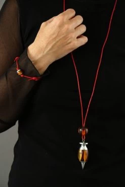 Collier Métal Et Résine Ambre Audélia Ambre