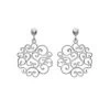 Boucles D’oreilles Argent Motifs Découpés