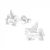 Boucles D’oreilles Licorne Argent