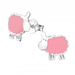 Boucles D’oreilles Petit Mouton Rose