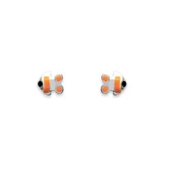 Boucles D’oreilles Poisson Clown En Argent