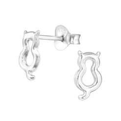 Boucles D’oreilles Silhouette Chat