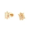 Boucles D’oreille Tortue Plaqué Or