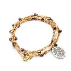Bracelet Tressé Bahia Beige