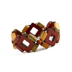 Bracelet Graphique En Bois Précieux