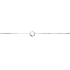 Bracelet Rond Martelé En Argent