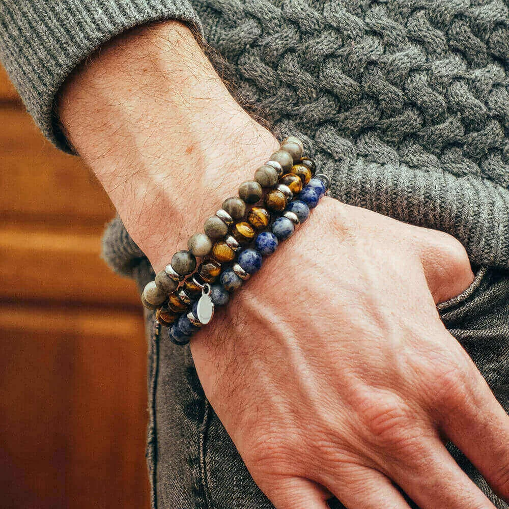 Bracelet Pour Homme En Sodalite – Image 4