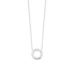 Collier Rond Martelé En Argent