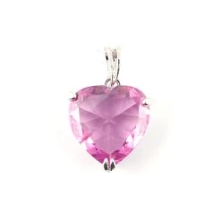 Pendentif Coeur En Verre Alicia Rose