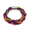Bracelet Fluo En Métal Tressé