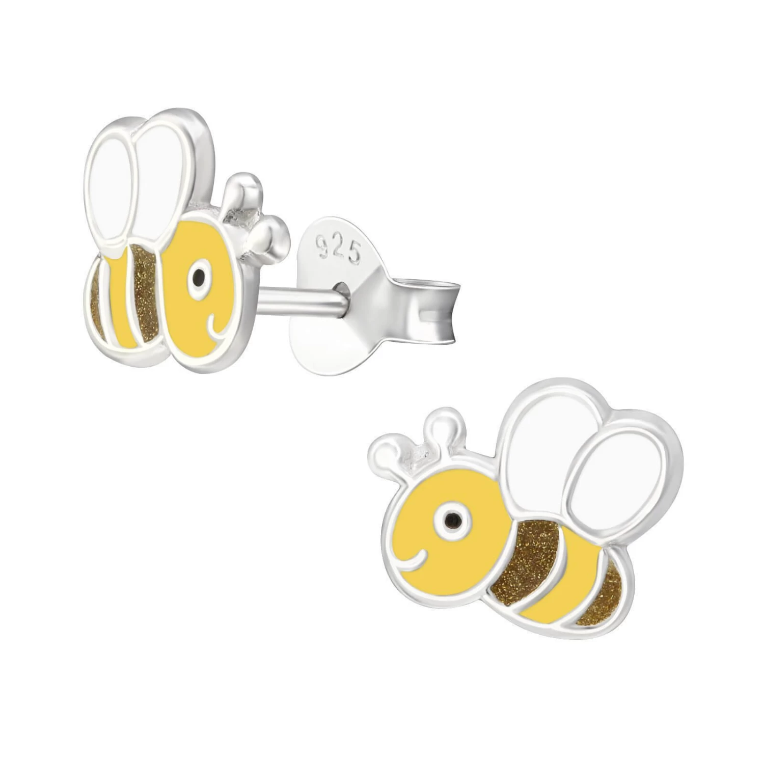 Boucles D’oreilles Abeille En Argent